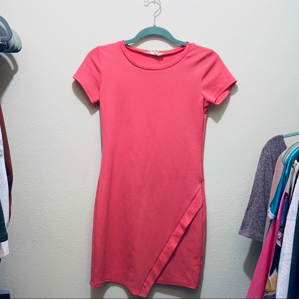 Pink mini dress